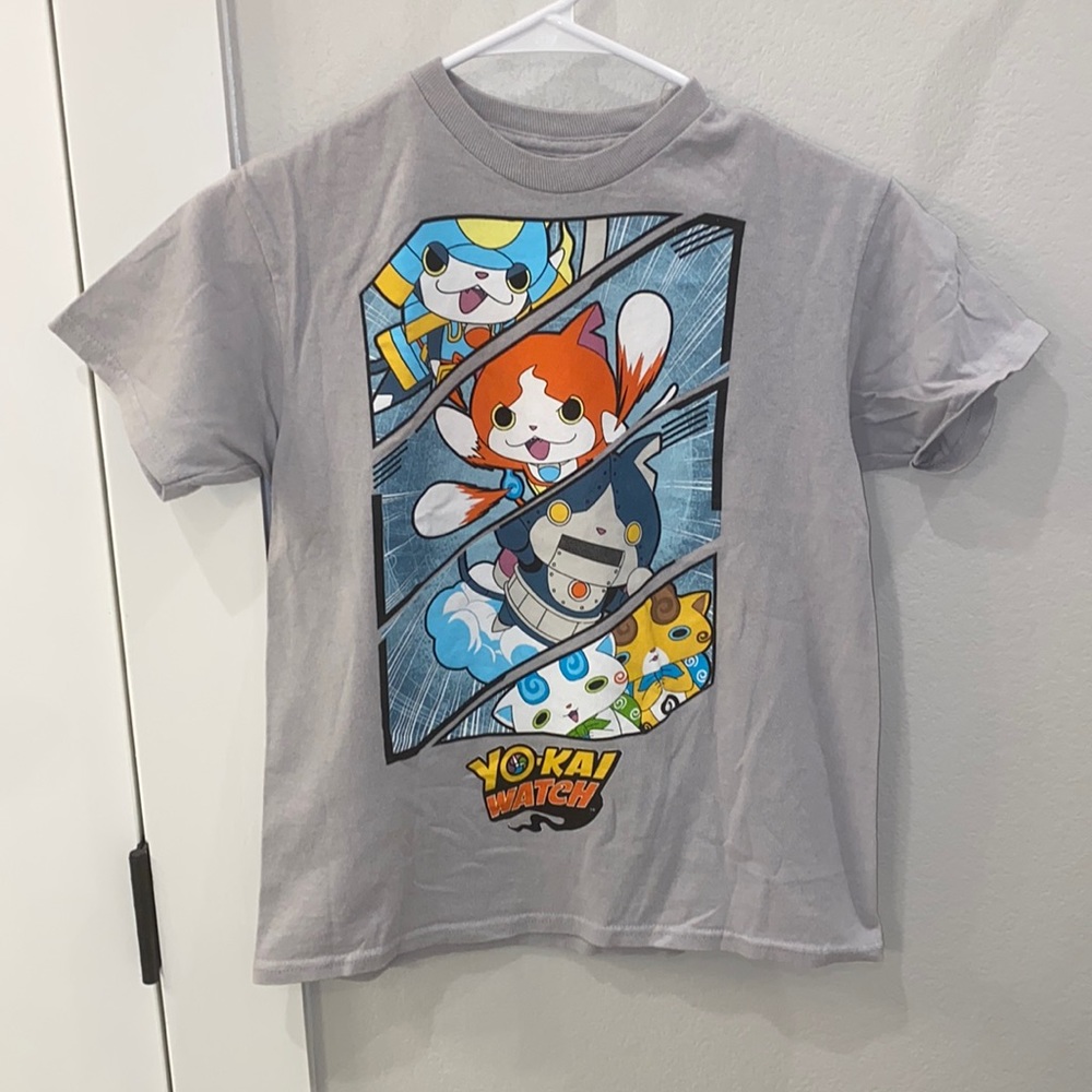 EUC Boys Youth Size S Small Yo-Kai Watch Graphic Tee Screen T- Shirt Top